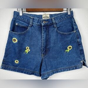 Vintage Republic Denim 100% Cotton with Sunflower Embroidery Size 11/12